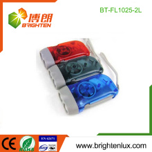 Factory Bulk Sale Color Customized Plastic led Petite torche LED dynamo à poche